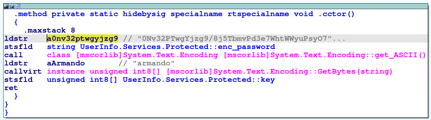 enc_password and protected key